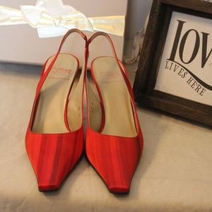 Red Sling Pumps